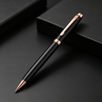 Stylo bille en métal aluminium avec logo personnalisé OEM, cadeau d'affaires de luxe, papeterie personnalisée
