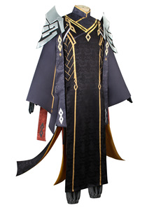 Pour Genshin Impact <span class=keywords><strong>Morax</strong></span> Cosplay Costume tenues complètes pour Halloween Rex Lapis Zhongli costumes Anime jeux ensemble de vêtements - Product Image 2