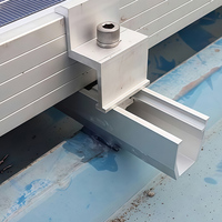 Système de montage de panneaux solaires en aluminium en gros, profil réglable, surface anodisée, haute capacité de résistance au vent et à la neige - Vente en gros