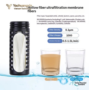 Bouteille d'eau pliable portable en TPU pour hommes et femmes, randonnée sportive, trekking, alpinisme, avec filtre, purification d'eau en plein air - Product Image 4