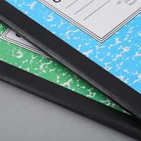 Cuaderno de composición con hilo de mármol de América del Sur, disponible en stock, tamaño B5, 200 páginas, rayado, para uso escolar y de oficina.