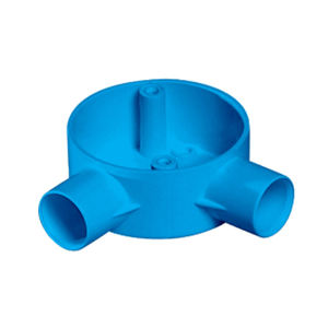 กล่องต่อสายไฟฟ้า PVC สีน้ำเงินแบบสองทาง ป้องกันการระเบิด มาตรฐาน BS EN 61386 21 ได้รับการรับรองมาตรฐาน ISO9001 สำหรับไฟฟ้ากระแสสลับ - Product Image 2