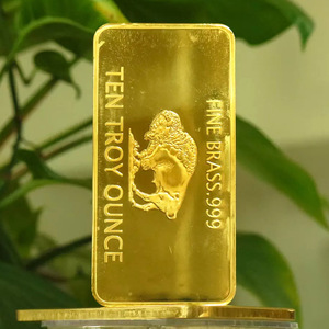待售定制雕刻金属黄铜硬币10盎司999细黄铜水牛棒 - Product Image 5