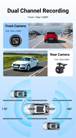 Écran intelligent de voiture 10.26 "avec caméra de tableau de bord rotative 1080P CarPlay sans fil et Android Auto AUX FM Bluetooth WIFI GPS