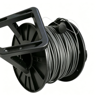Câble à fibres optiques plaqué or 8K pour enrouleur de câble 2.1, 48 Gbps AOC avec bobine portable pour projecteur HDMITV, diffusion en direct extérieure 300M