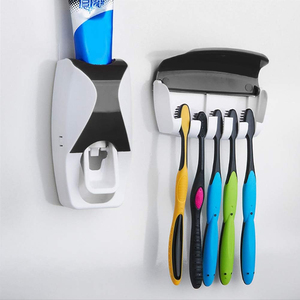 Wholesale Best-selling Punch-free Automatic <b>Toothpaste</b> Dispenser Wall Adhesive <b>Holders</b> - Product Image 5