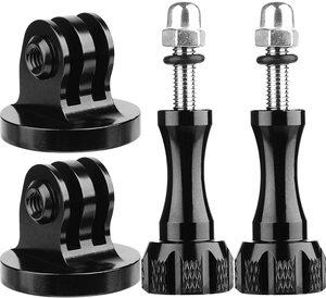 Adaptateur à vis à oreilles en aluminium pour <span class=keywords><strong>Gopro</strong></span> <span class=keywords><strong>Max</strong></span> et pour caméra d'action DJI OSMO pour Hero 10/9/8/7/6/5 Accessoire de montage sur trépied - Product Image 1