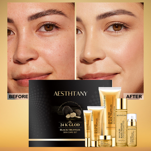 Kit de Productos para el Cuidado de la Piel de Marca Privada, Sérum Hidratante y Nutritivo, Set de 6 Piezas con Oro de 24k y Trufas Negras - Product Image 6