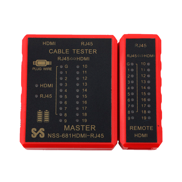 XW-ETLINK XW-681H POE Power Ethernet Cat5 Cat6 LAN Tester RJ45 RJ11 RJ12 Network Cable Tester