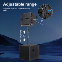 Système de sonorisation en ligne LAP615TD3-4.6K Accuracy Pro Audio, système de sonorisation en ligne en bois, enceintes actives professionnelles en ligne