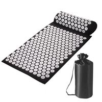 Tapis de massage écologiques personnalisés avec logo, pour la relaxation du corps entier et le soulagement de la douleur, tapis et oreiller d'acupression, ensemble de tapis de yoga d'acupression
