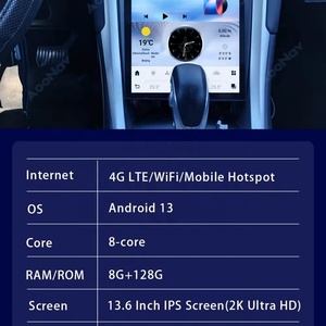128G 13.6 Inch Car Radio for Ford Mondeo 2013-2021 Android 13 Qualcomm Multimedia GPS Navigation Player Touch Screen Head Unit - Product Image 2