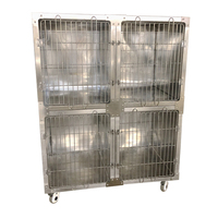 Modularer Tierkäfig aus Edelstahl 304 für Hunde/Katzen / Edelstahl-Tierkäfig für Hunde
