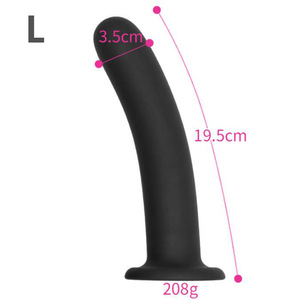 Silicone <span class=keywords><strong>Anal</strong></span> Plug Panjang Lurus Strip <span class=keywords><strong>Anal</strong></span> Masturbasi di Halaman Belakang Dildo Dewasa Hitam Vibrator Mainan Seks untuk Pria dan Wanita - Product Image 6