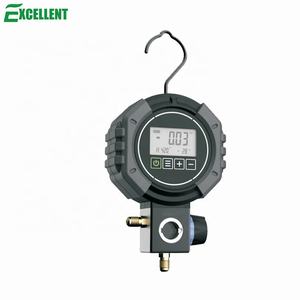 מד לחץ דיגיטלי עבור גז קירור R22, R134a, R410a, R407, R502 עם <span class=keywords><strong>2</strong></span> צינורות חיבור, טבעת הרכבה 1.5 מטר - Product Image 4