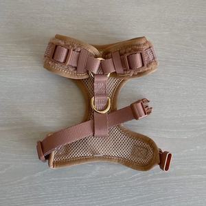 <span class=keywords><strong>Harness</strong></span> anjing Teddy musim dingin mewah setelan <span class=keywords><strong>Harness</strong></span> hewan piaraan anak anjing desainer kustom dekorasi bulu karet antilembap modis Inggris - Product Image 2