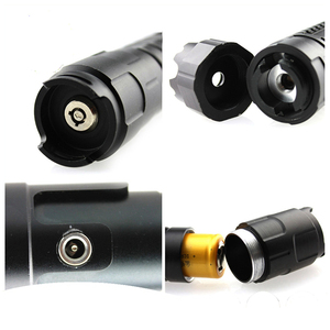 B020 충전식 맞춤형 블루 레이저 손전등 포인터 토치 배터리 26650 - Product Image 6