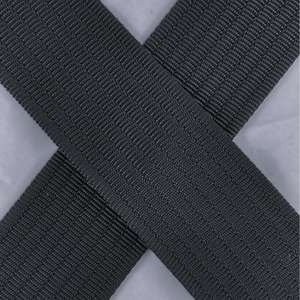 Sangle de sécurité en polyester robuste de 1,5 po de large, noire, pour extérieur, protection, sangle de bagage, accessoires de chaussures, attaches de fixation - Product Image 1