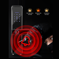 Serrure de porte intelligente Suoboot K7, contrôlée par application Wifi, sans clé, étanche, avec reconnaissance faciale, empreintes digitales et déverrouillage numérique pour porte en aluminium