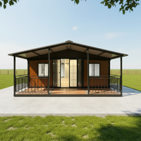 Maison conteneur modulaire préfabriquée de luxe, mobile, amovible, à chambre unique, compacte, pour extérieur, avec emballage plat