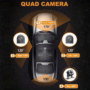 Nouvelle <span class=keywords><strong>Dashcam</strong></span> 2025 <span class=keywords><strong>Prix</strong></span> Fabricant en Gros 1080p WiFi 4 Objectifs Caméra de Tableau de Bord Originale DVR Boîte Noire - Product Image 6