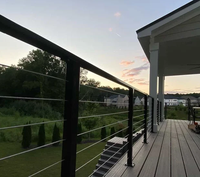 Kit de garde-corps en câble résidentiel, balustrade en câble d'acier inoxydable pour balcon et terrasse