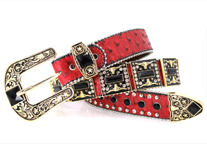 Sabuk berlian imitasi berkilau tren baru sabuk berlian imitasi pria wanita kulit sapi Barat sabuk berlian bertatahkan kristal untuk jins - Product Image 2