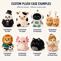 Porte-clés en peluche personnalisé avec pochette zippée OEM ODM et jouet en peluche amovible – Fabricant