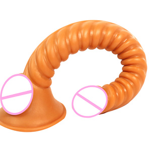 Nuevo Juguete Sexual para Adultos, Dildo Realista de Tubo Largo, Hecho de Silicona, PVC, ABS, con Extremo para Anál - Product Image 4
