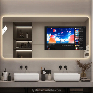 Miroir <span class=keywords><strong>de</strong></span> courtoisie imperméable à l'eau <span class=keywords><strong>de</strong></span> haute qualité décor mur intelligent Android tv écran miroirs meubles <span class=keywords><strong>salle</strong></span> <span class=keywords><strong>de</strong></span> <span class=keywords><strong>bain</strong></span> avec lumière <span class=keywords><strong>LED</strong></span> - Product Image 1