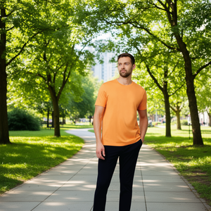 T-shirt pour homme Flexora Sports Goods Llc, 100% coton, col rond, manches courtes, coupe classique, impression numérique, couleur unie - Product Image 2