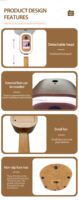 2025 Portable Aluminum Wood Grain iPad Photo Booth Stand Compatible with Camera DSLR Photobooth for Wedding Events