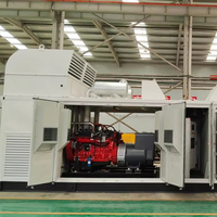 Groupe électrogène au biogaz 400 kW à bon prix, générateur PMG au gaz 500 kVA, générateur AC sans balais, moteur Cummins K19N-G4B pour ferme d'élevage