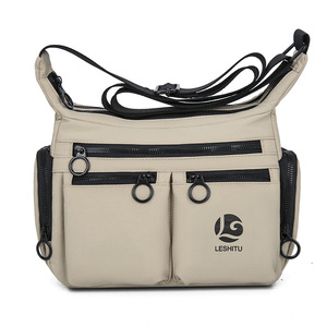 Bolso Bandolera Casual de Nailon con Dos Correas, Múltiples Bolsillos, Gran Capacidad, Correa Ajustable, Bolsos de Hombro para Mujer - Product Image 2