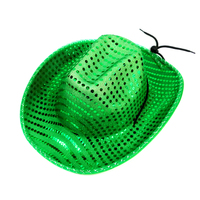 Cappello da Cowboy/Cowgirl Occidentale OR258 con Luci LED Colorate per Feste e Spettacoli di Halloween e Natale