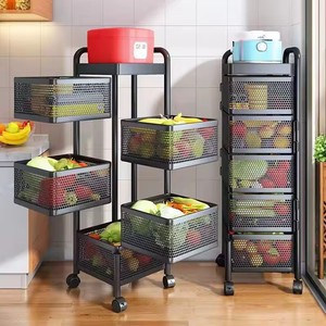 Estantería <span class=keywords><strong>de</strong></span> cocina giratoria para el hogar, sala <span class=keywords><strong>de</strong></span> estar, caja <span class=keywords><strong>de</strong></span> aperitivos, cesta <span class=keywords><strong>de</strong></span> frutas y verduras <span class=keywords><strong>de</strong></span> juguete, cesta <span class=keywords><strong>de</strong></span> <span class=keywords><strong>almacenamiento</strong></span> multicapa, <span class=keywords><strong>estante</strong></span> lateral - Product Image 6