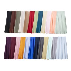 ZEVITY Gonna Lunga Estiva 2025 da <span class=keywords><strong>Donna</strong></span>, Stile Vintage <span class=keywords><strong>Casual</strong></span> <span class=keywords><strong>Chic</strong></span>, Nuova Moda in Raso Traspirante con Vita Naturale per Mujer - Product Image 2