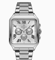 Nouvelle montre d'anniversaire pour homme, chronographe de haute précision, bracelet en acier inoxydable, montre à quartz carrée pour homme
