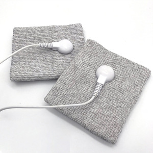 Silberfaser-Leitung-Behalter EMS TENS-Einheit Schmerzlinderungssystem elektronische Impulstherapie Elektrodenarmband mit Schnapp - Product Image 1