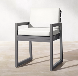 Sedia da giardino con struttura in alluminio <span class=keywords><strong>per</strong></span> mobili in metallo con cuscino impermeabile bracciolo <span class=keywords><strong>per</strong></span> sedia da pranzo utilizzato <span class=keywords><strong>per</strong></span> il soggiorno - Product Image 1