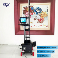 Mesin Cetak UV Vertikal 3D Multifungsi SCX Baru untuk Dinding dan Lantai, Garansi 1 Tahun untuk Mural, Taman Bermain, Dinding Plester, dan Besi