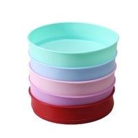 Moule à gâteau rond en silicone, plateau de cuisson multi-tailles pour la vente en gros très demandée