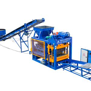 Máquina Automática Hidráulica para Fabricar Bloques de Cemento y Pavimentación QT4-25, Motor de 6 Bloques para Línea de Producción de Ladrillos de Hormigón - Product Image 1
