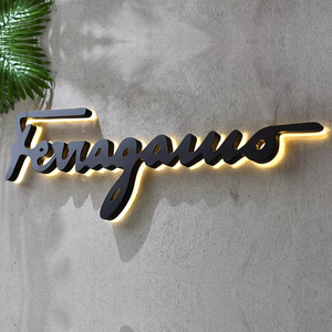<strong>Custom</strong> Outdoor Metal Illuminated Sign 3D Led Backlit Signs Led Channel Letters Enseigne Interior Lumineuse Led Letter Sign Logo - Product Image 1