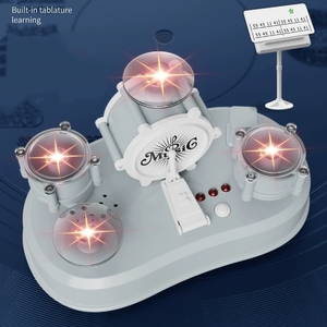 Mini tambor eléctrico creativo para niños, instrumento de percusión con soporte, juguete para educación temprana - Product Image 2