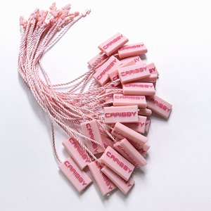 Étiquette de sécurité en plastique rose personnalisée, étiquette de protection pour bijoux, étiquette de prix en plastique pour vêtements, montre - Product Image 2