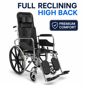 Portable Folding Medical Wheel Chair for Disabled Reclining Manual Wheelchair