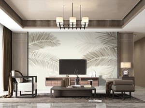 <span class=keywords><strong>Mural</strong></span> de papel de pared con hojas botánicas tropicales impresas en 3D personalizadas, decoración de interiores, <span class=keywords><strong>Pintura</strong></span> Artística impermeable a prueba de humedad - Product Image 5