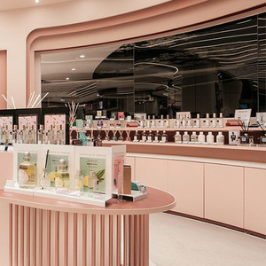 Suelo de madera de fábrica, soporte de maquillaje profesional para <span class=keywords><strong>Mac</strong></span>, escaparate de exhibición de cosméticos para tienda de cosméticos - Product Image 2