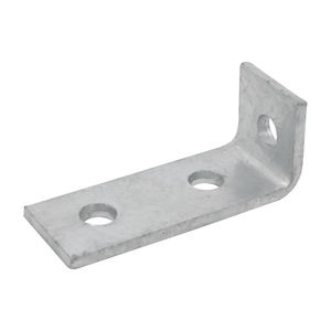 Vente directe usine – Support d'angle en L à 90 degrés en zinc galvanisé à chaud, deux trous, montage facile, pour profilés de montage - Product Image 3